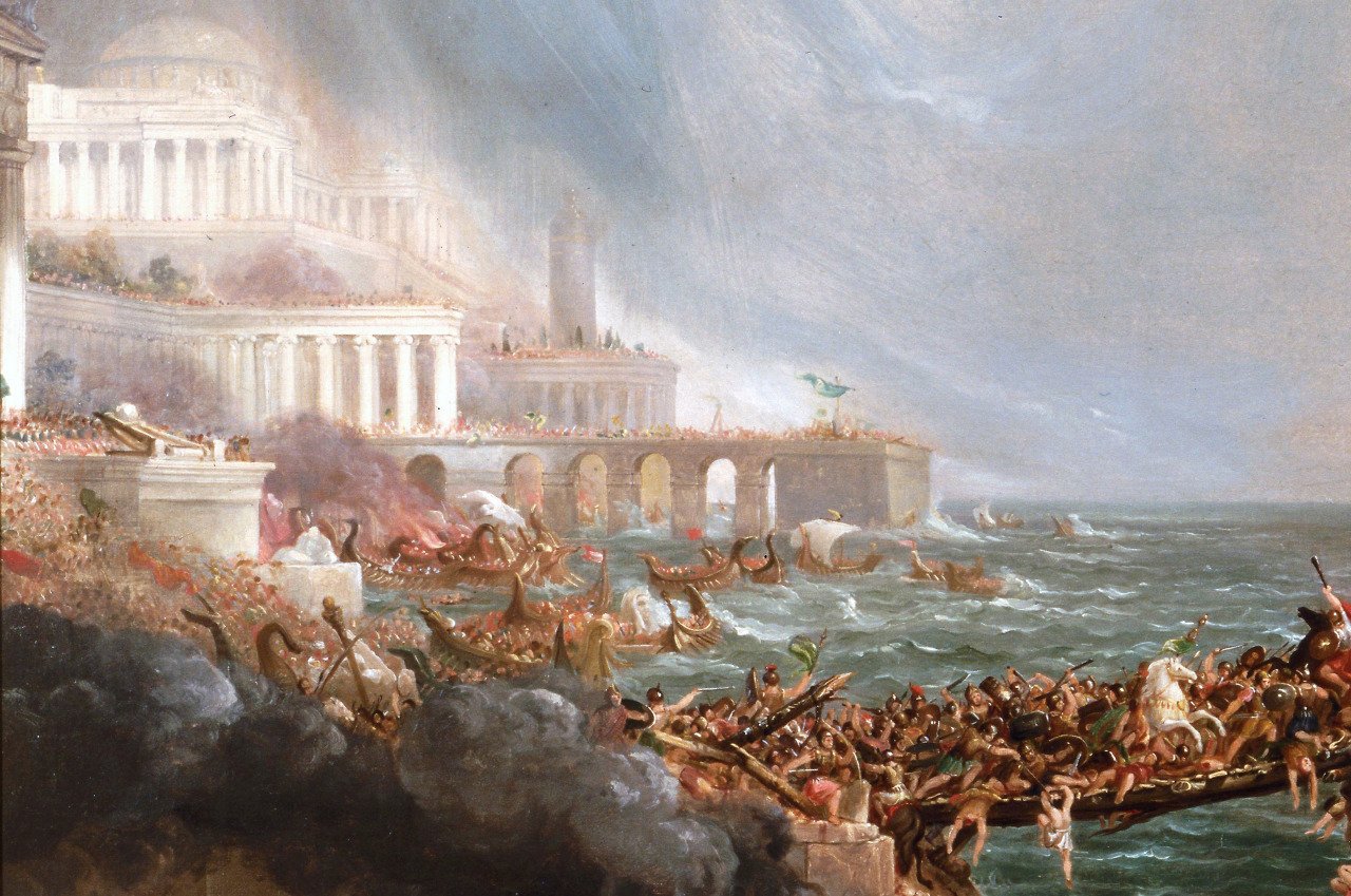 Прийти в упадок. Томас Коул, «путь империи. Крушение». 1841. Томас Коул, "Римская Империя. Томас Коул. «Падение империи». 1837. Томас Коул падение римской империи.
